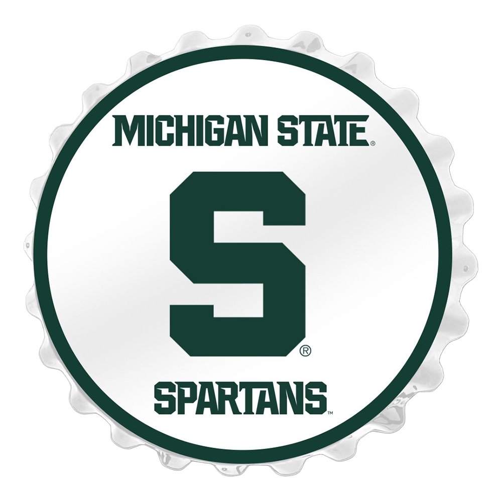 Michigan State Spartans 21'' x 21'' Color Logo Faux Barrel Top Sign