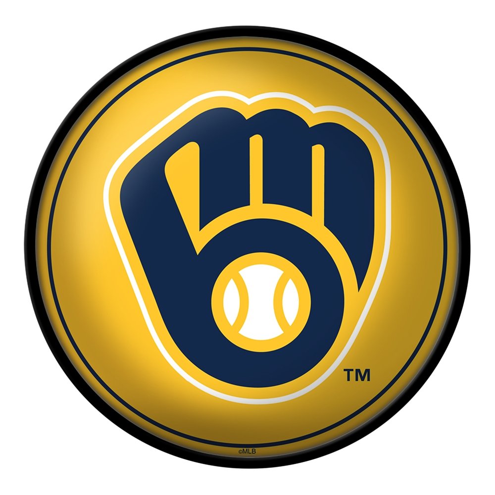 Milwaukee Brewers Black Framed Logo Jersey Display Case
