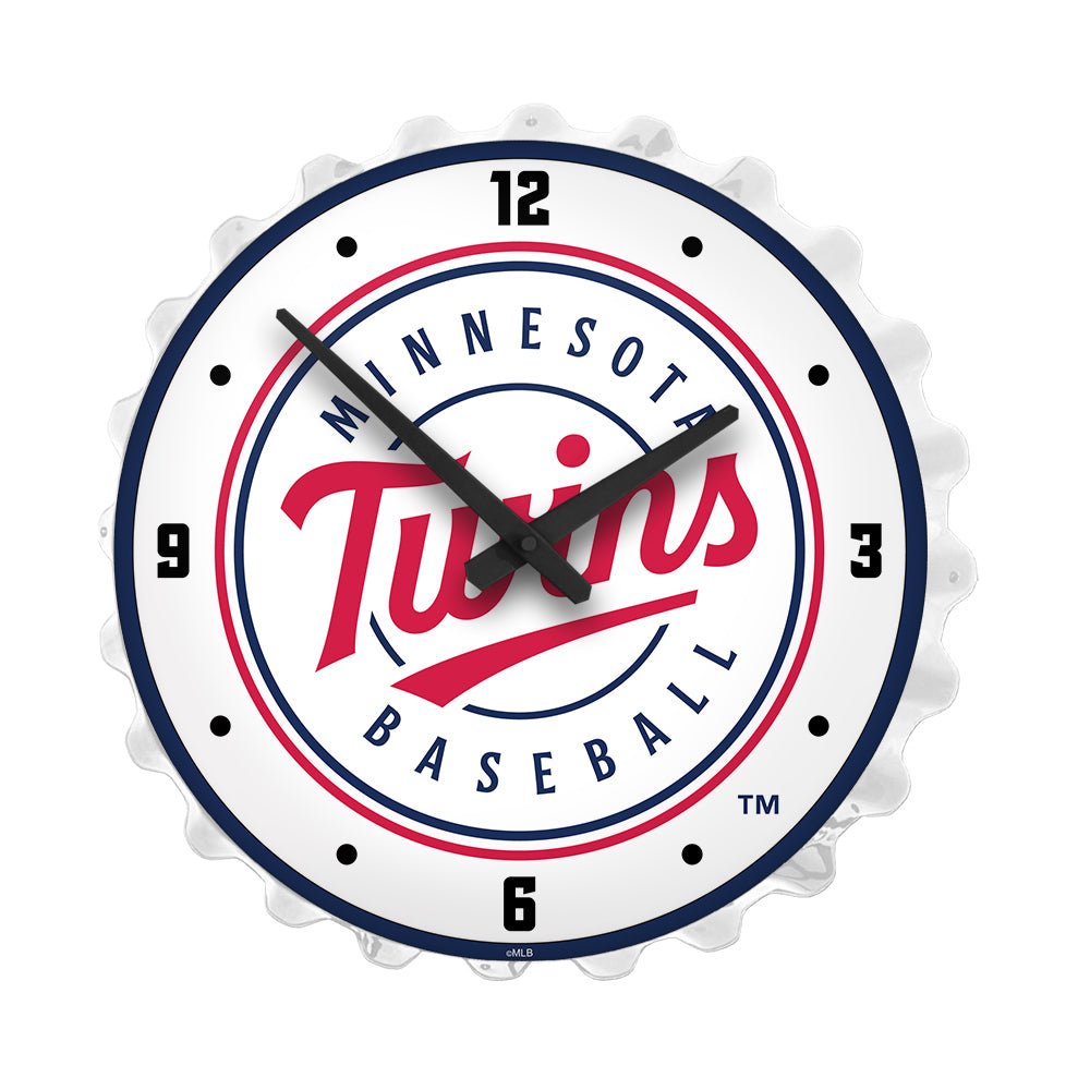 Minnesota Twins: Retro Lighted Wall Clock - The Fan-Brand