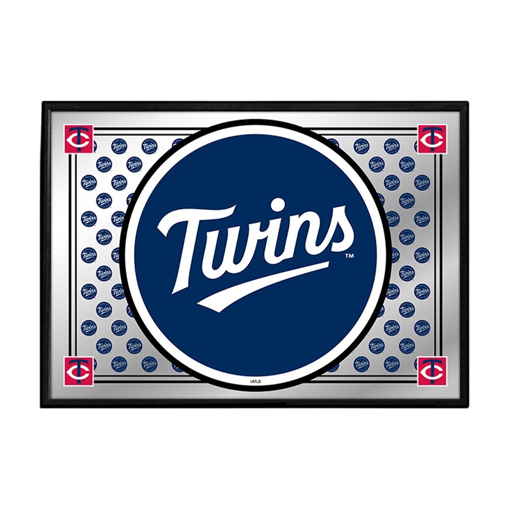 Minnesota Twins: Team Spirit - Framed Mirrored Wall Sign - The Fan-Brand