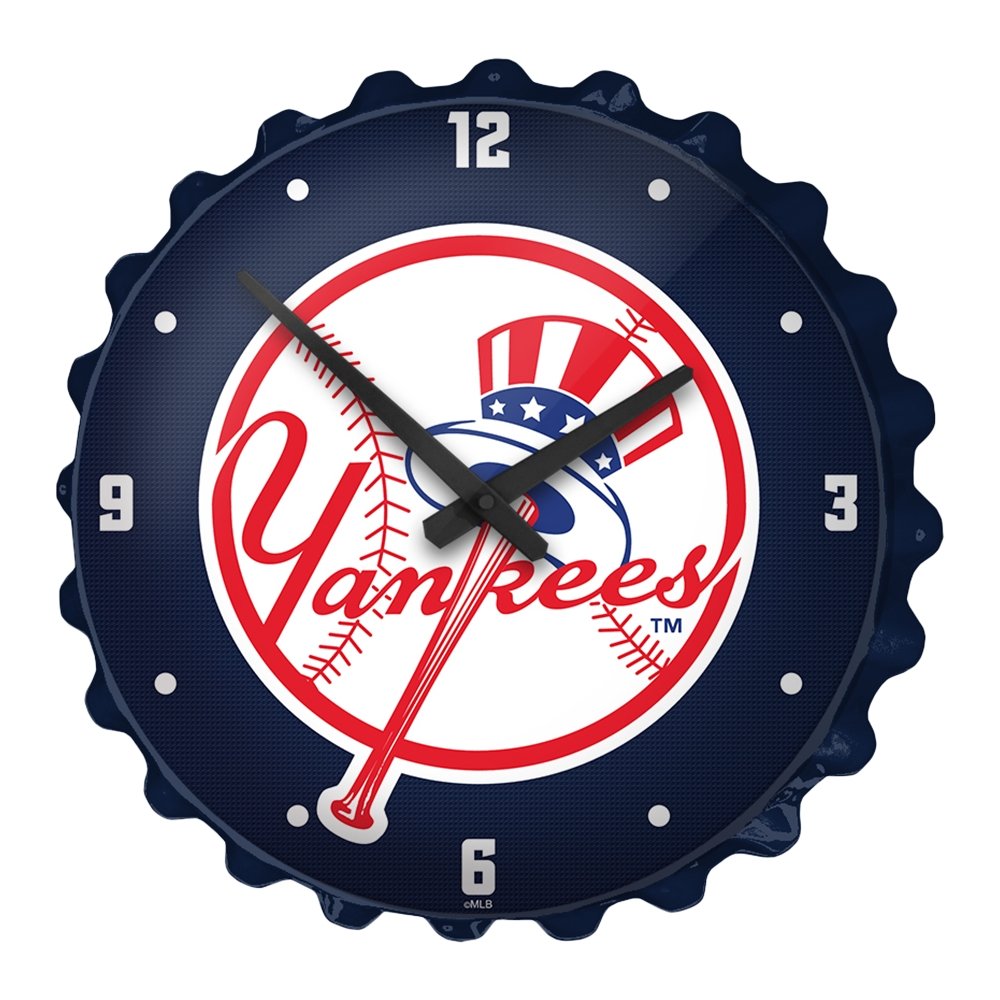 New York Yankees: Bottle Cap Wall Clock - The Fan-Brand