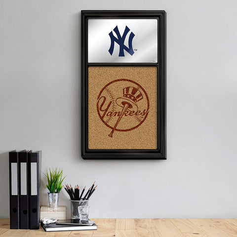 New York Yankees: Dual Logo - Mirrored Dry Erase Note Board - The Fan-Brand
