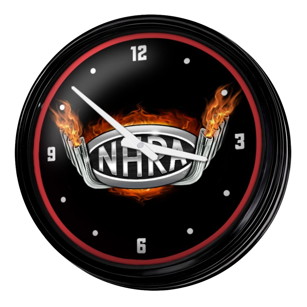 NHL Vintage Detroit Redwings Neon Clock