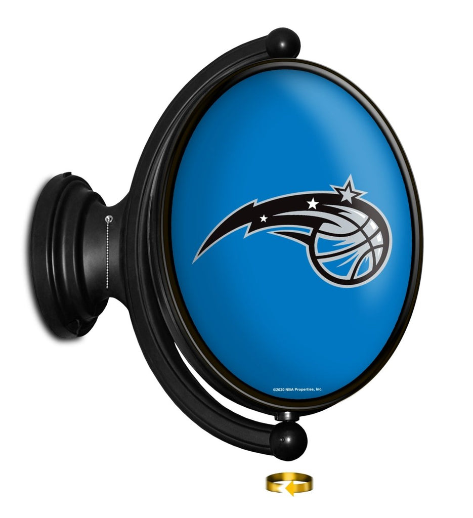 Orlando Magic: Original Oval Rotating Lighted Wall Sign - The Fan-Brand