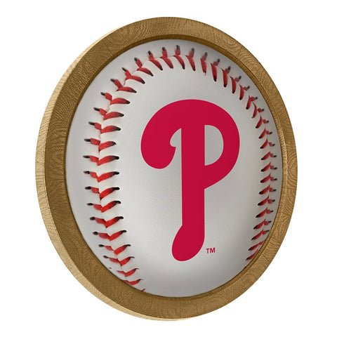 Philadelphia Phillies: Barrel Framed Lighted Wall Sign - The Fan-Brand