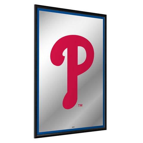 Philadelphia Phillies: Vertical Framed Mirrored Wall Sign - The Fan-Brand