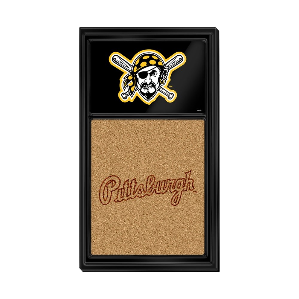 Pittsburgh Pirates: Dual Logo - Cork Note Board - The Fan-Brand