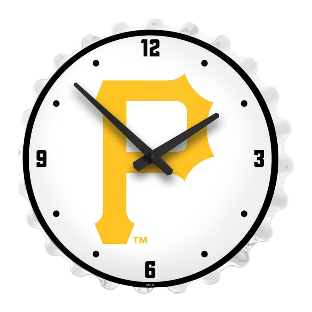 Pittsburgh Pirates: Logo - Bottle Cap Lighted Wall Clock - The Fan-Brand