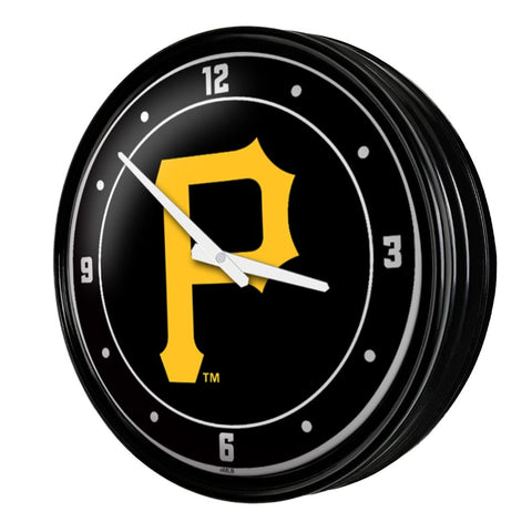 Pittsburgh Pirates: Logo - Retro Lighted Wall Clock - The Fan-Brand