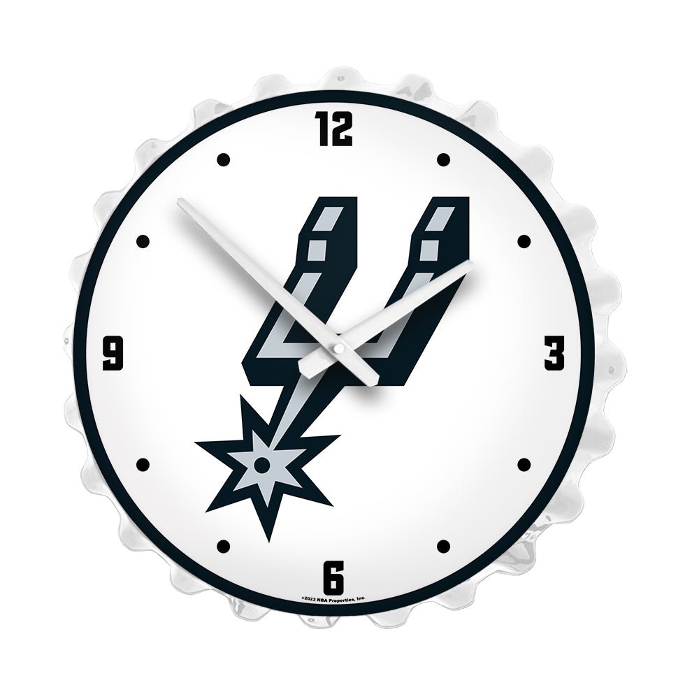 San Antonio Spurs: Bottle Cap Lighted Wall Clock - The Fan-Brand