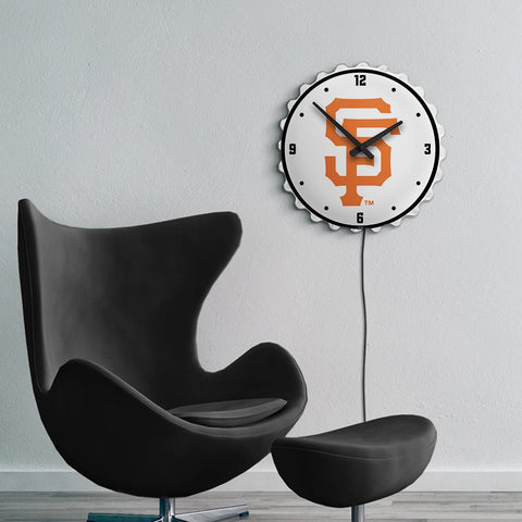 San Francisco Giants: Logo - Bottle Cap Lighted Wall Clock - The Fan-Brand