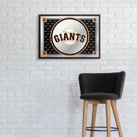 San Francisco Giants: Team Spirit - Framed Mirrored Wall Sign - The Fan-Brand