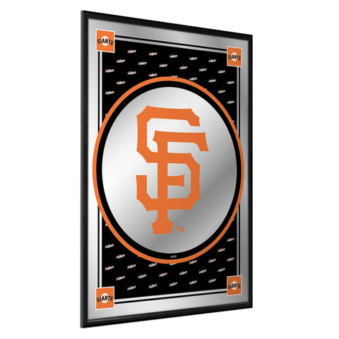 San Francisco Giants: Vertical Team Spirit - Framed Mirrored Wall Sign - The Fan-Brand