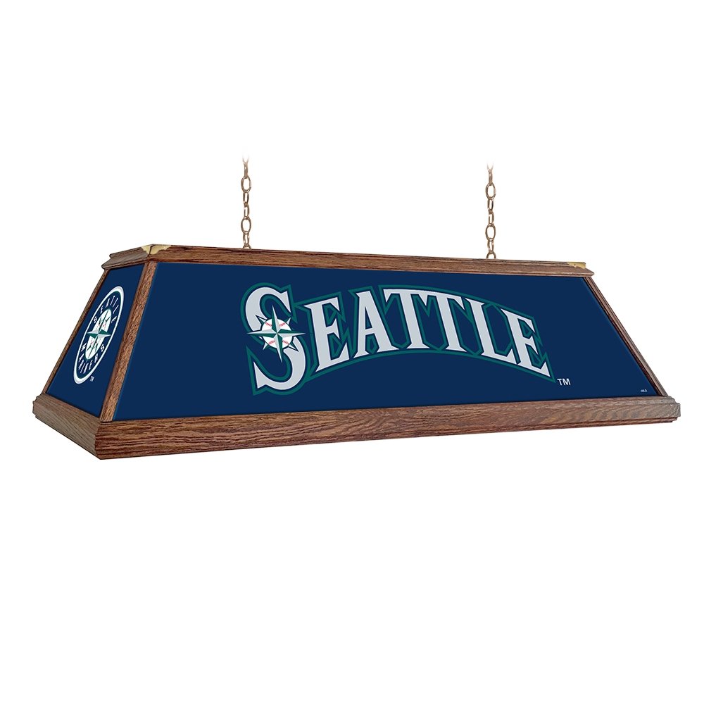 Seattle Mariners: Premium Wood Pool Table Light - The Fan-Brand