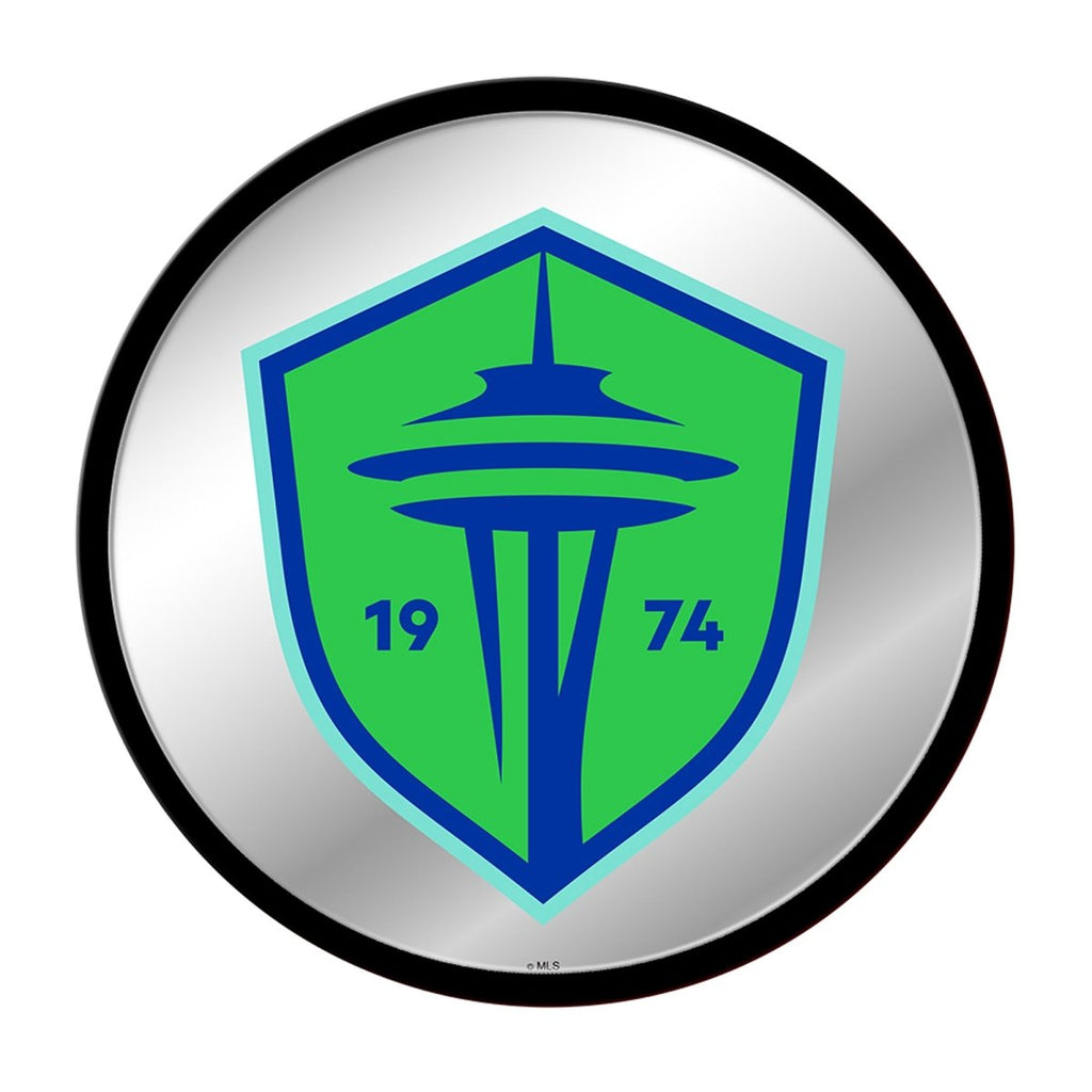 Seattle Sounders: Modern Disc Mirrored Wall Sign - The Fan-Brand
