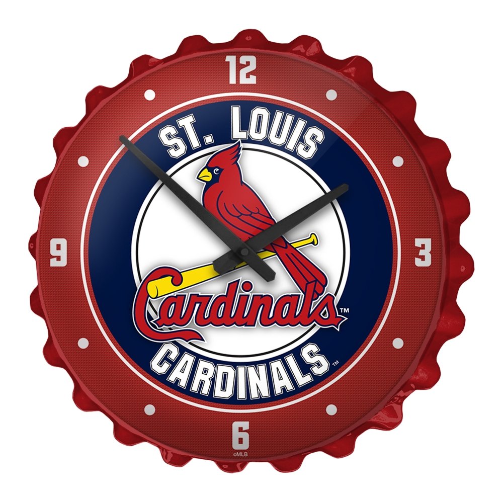 The Fan-Brand St. Louis Cardinals Bottle Cap Wall Clock