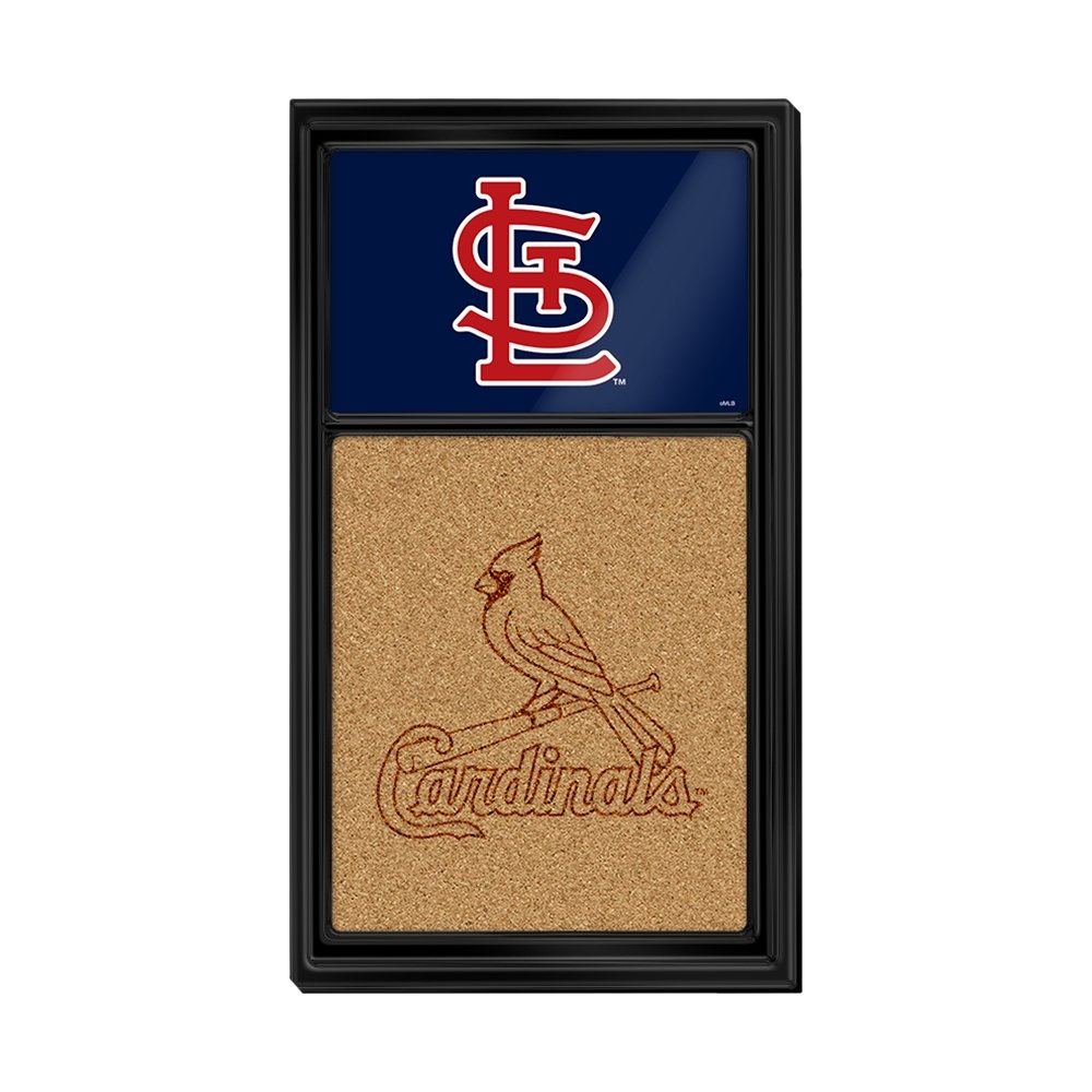 St. Louis Cardinals: Dual Logo - Cork Note Board - The Fan-Brand