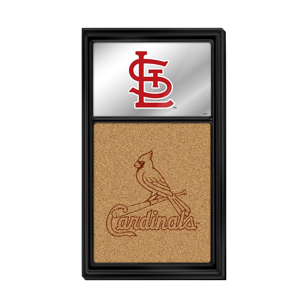 St. Louis Cardinals: Dual Logo - Mirrored Dry Erase Note Board - The Fan-Brand