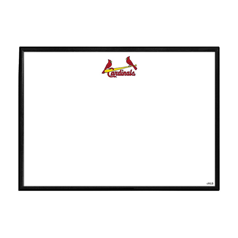 St. Louis Cardinals: Wordmark - Framed Dry Erase Wall Sign - The Fan-Brand