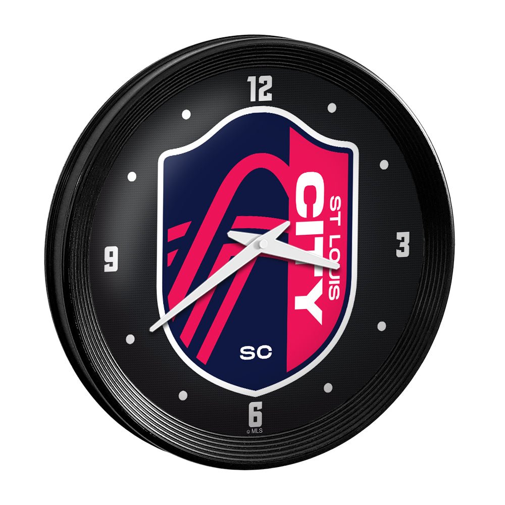 St. Louis Cardinals: Ribbed Frame Wall Clock - The Fan-Brand