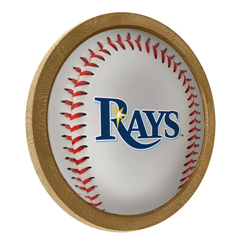 Tampa Bay Rays: Barrel Framed Lighted Wall Sign - The Fan-Brand