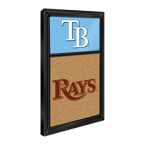 Tampa Bay Rays: Dual Logo - Cork Note Board - The Fan-Brand