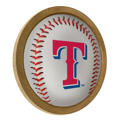Texas Rangers: Barrel Framed Lighted Wall Sign - The Fan-Brand