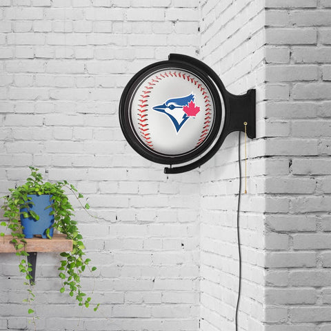 Toronto Blue Jays: Baseball - Original Round Rotating Lighted Wall Sign - The Fan-Brand