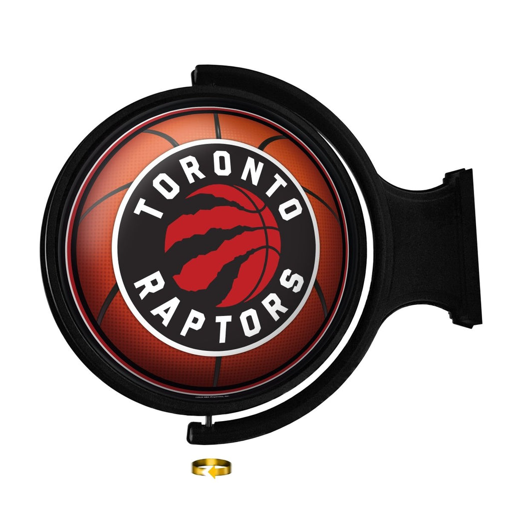 Toronto Raptors: Basketball - Original Round Rotating Lighted Wall Sign - The Fan-Brand