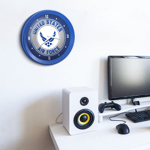 US Air Force: Ribbed Frame Wall Clock - The Fan-Brand
