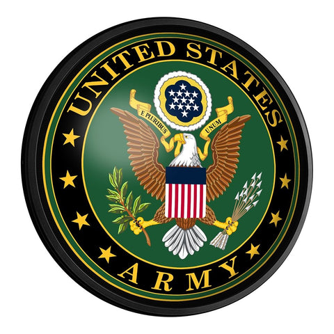 US Army: Round Slimline Lighted Wall Sign - The Fan-Brand