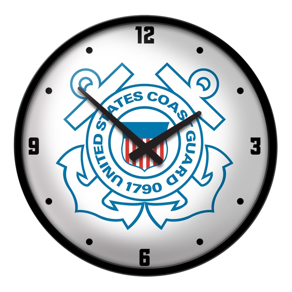 US Coast Guard Modern Disc Wall Clock The FanBrand