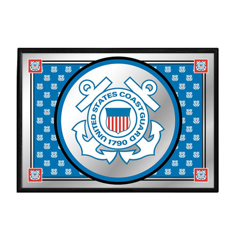 US Coast Guard: Pride Design - Framed Mirrored Wall Sign - The Fan-Brand