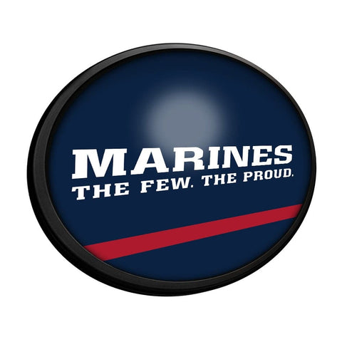 US Marine Corps: Oval Slimline Lighted Wall Sign - The Fan-Brand