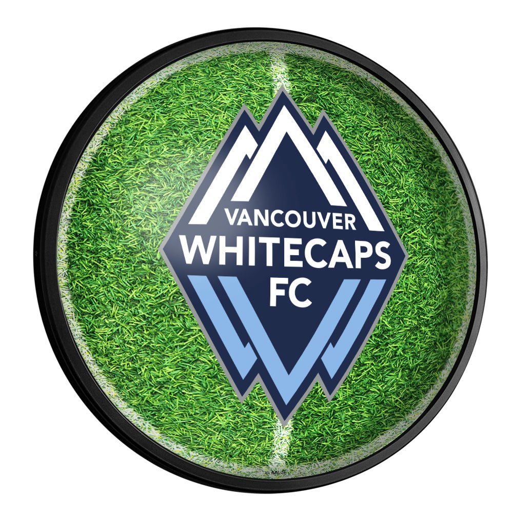 Vancouver Whitecaps FC: Pitch - Round Slimline Lighted Wall Sign - The Fan-Brand