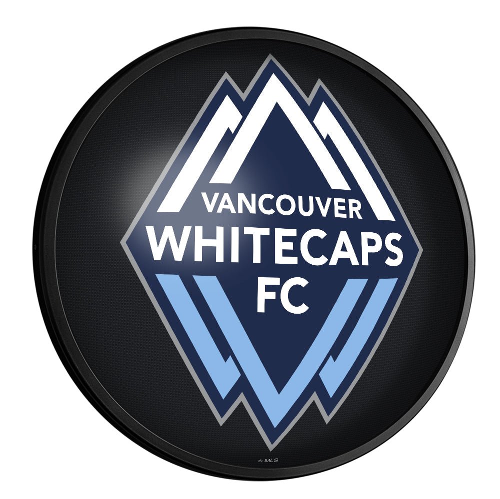Vancouver Whitecaps FC: Round Slimline Lighted Wall Sign - The Fan-Brand