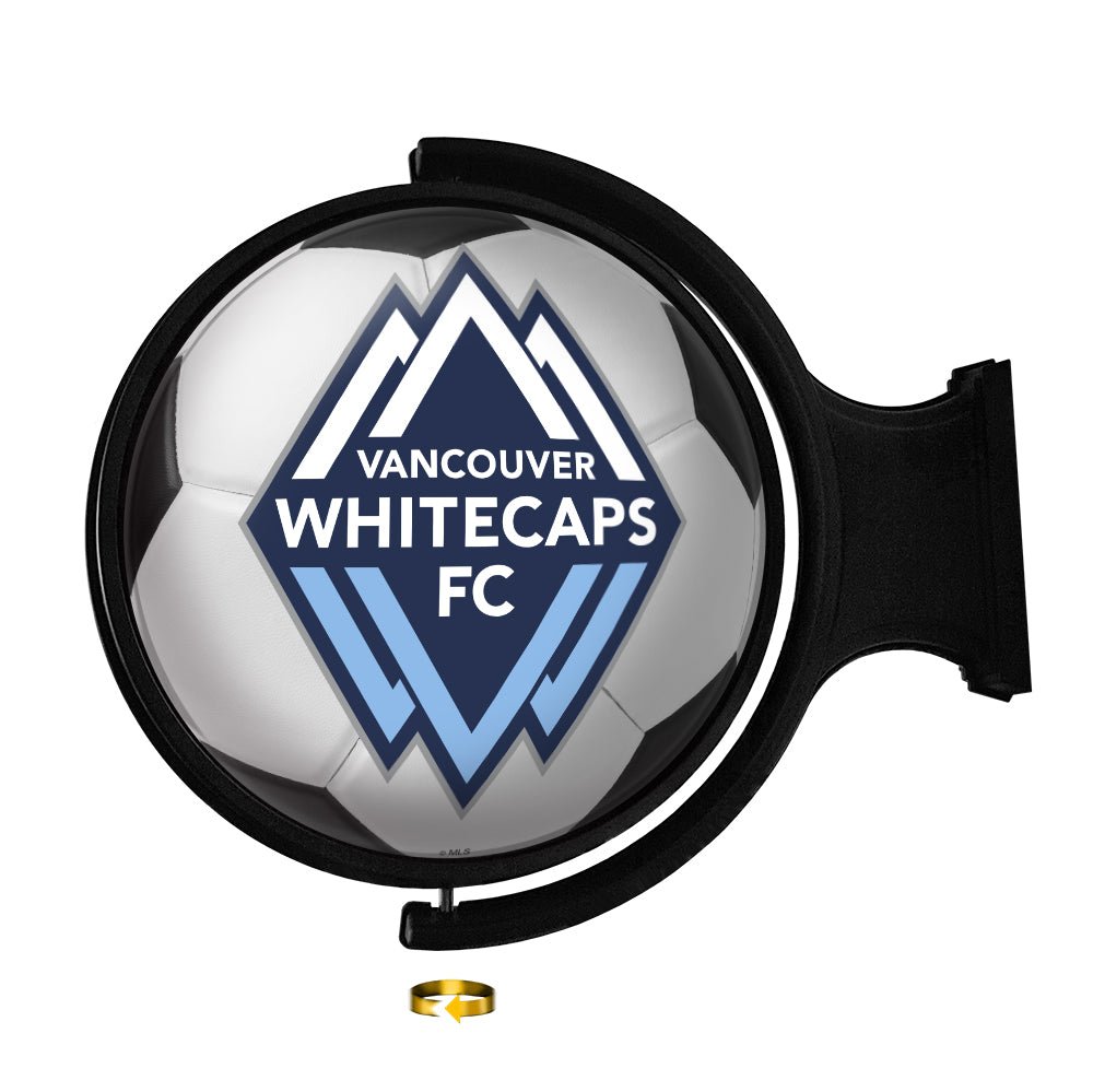 Vancouver Whitecaps FC: Soccer Ball - Original Round Rotating Lighted Wall Sign - The Fan-Brand