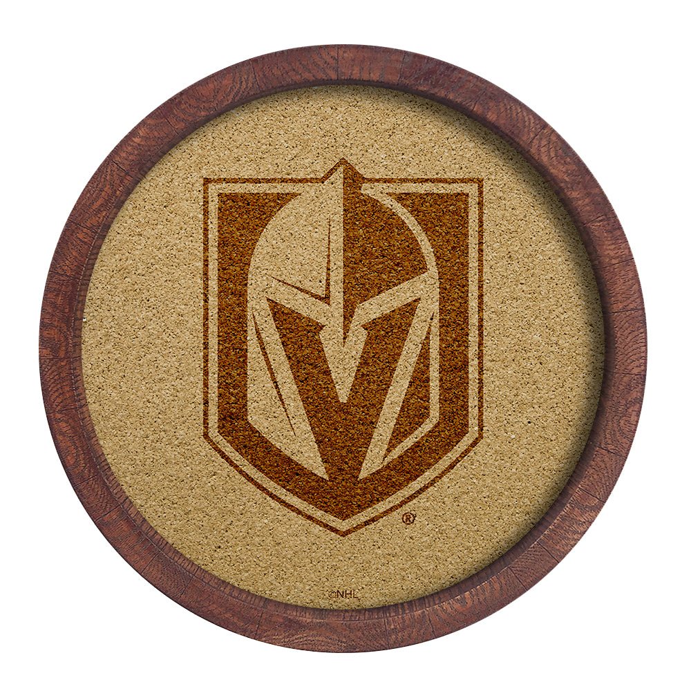 Vegas Golden Knights: Barrel Top Cork Note Board - The Fan-Brand