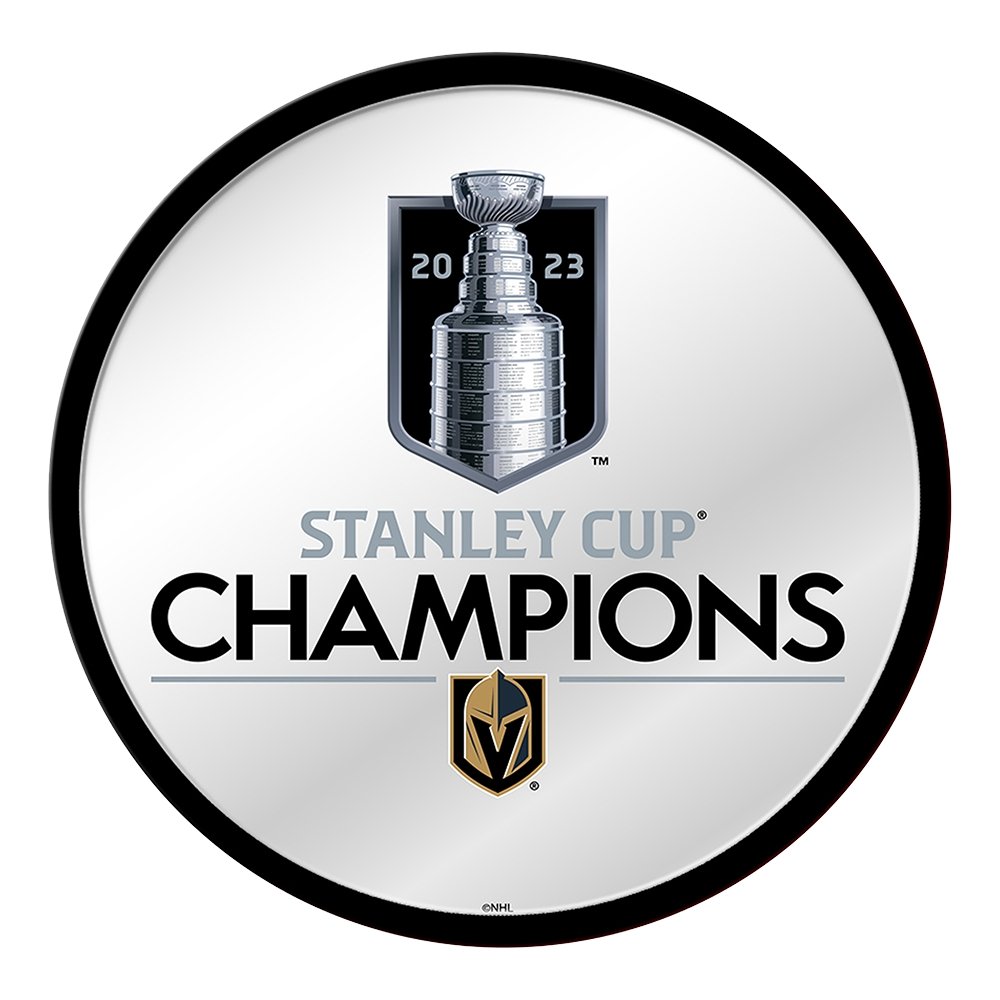 The Fan-Brand Vegas Golden Knights 2023 Stanley Cup Champions Modern Disc Mirrored Sign, Grey, Size NA, Rally House