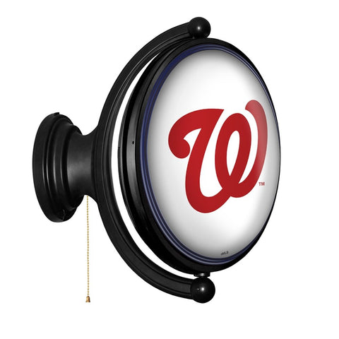 Washington Nationals: Original Oval Rotating Lighted Wall Sign - The Fan-Brand