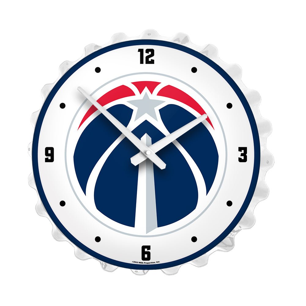 Washington Wizards: Bottle Cap Lighted Wall Clock - The Fan-Brand
