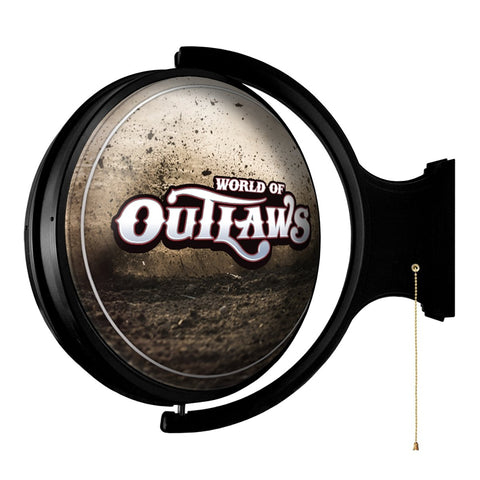 World of Outlaws: Dirt Track - Round Rotating Lighted Wall Sign - The Fan-Brand
