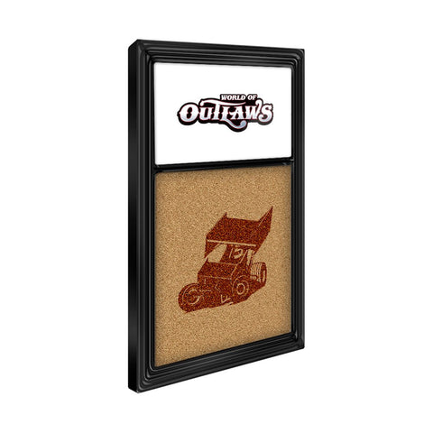 World of Outlaws: Dual Logo - Cork Note Board - The Fan-Brand