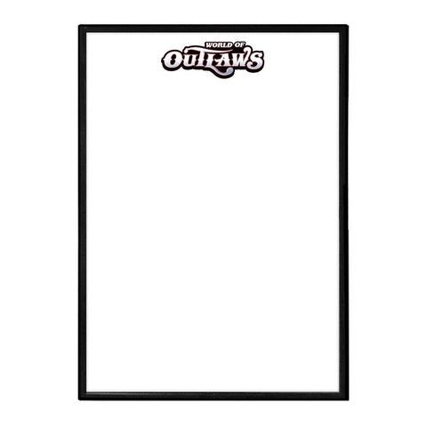 World of Outlaws Framed Dry Erase Wall Sign - The Fan-Brand