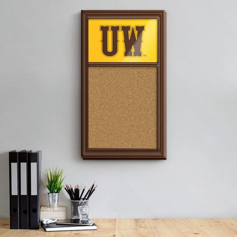 Wyoming Cowboys: UW - Cork Note Board - The Fan-Brand