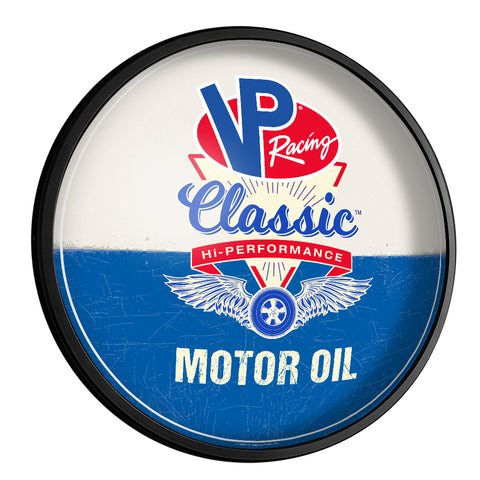 VP Racing Fuels: Traditional / Classic - Round Slimline Lighted Wall Sign