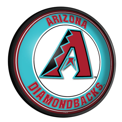 Arizona Diamondbacks: Round Slimline Lighted Wall Sign