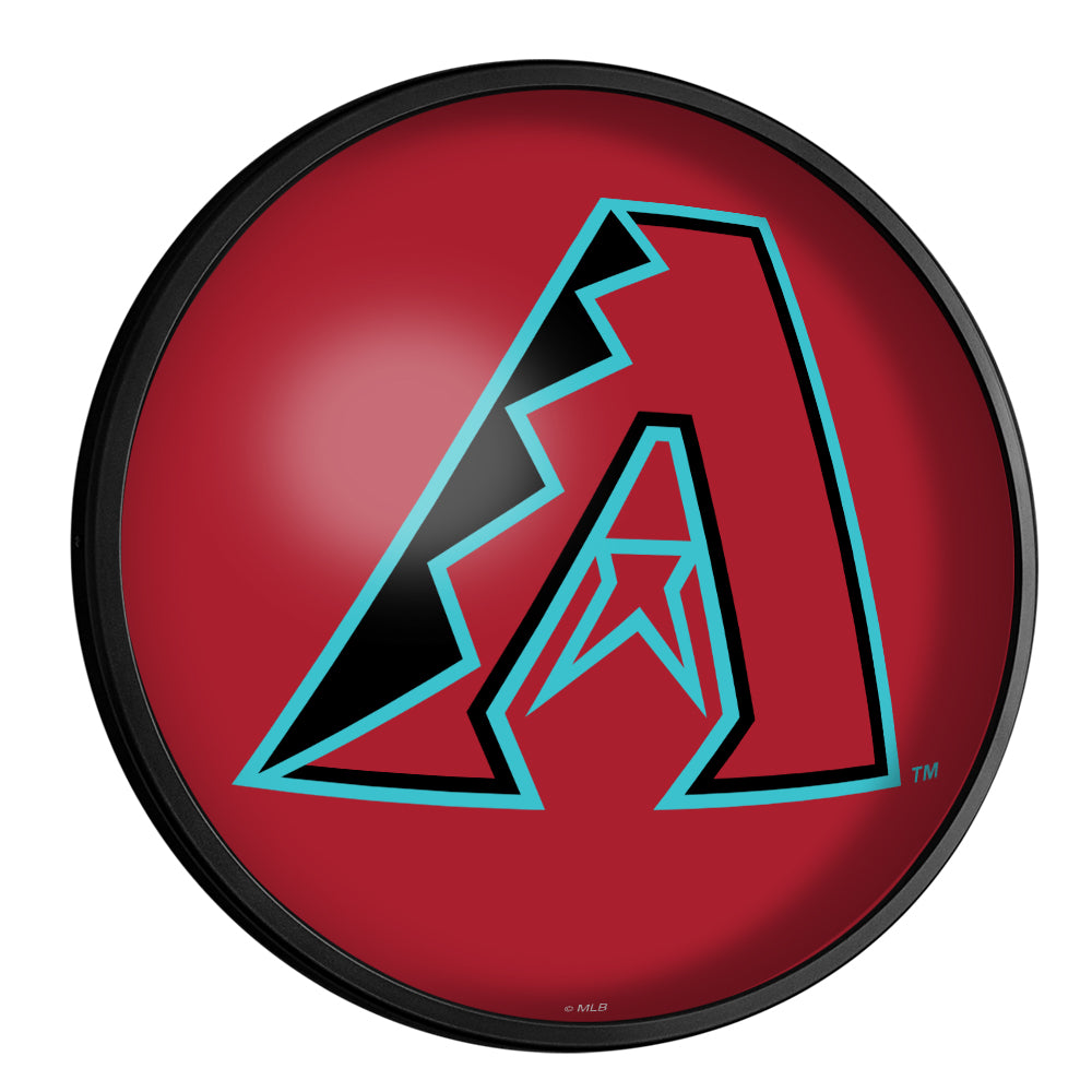 Arizona Diamondbacks: Logo - Round Slimline Lighted Wall Sign