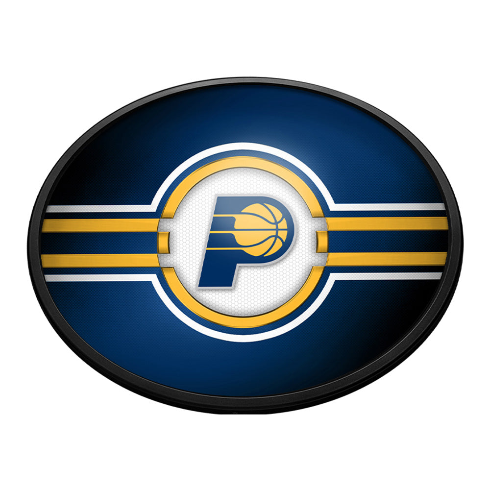 Indiana Pacers: Oval Slimline Lighted Wall Sign