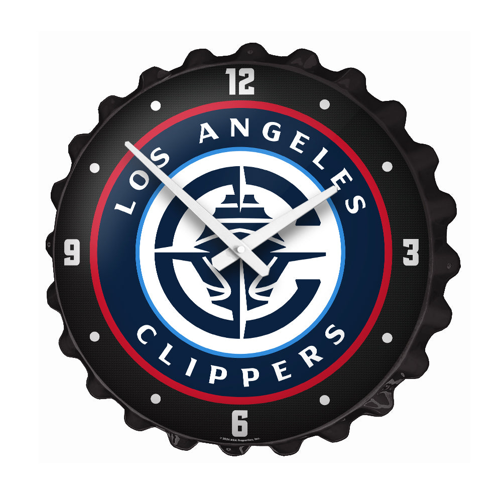 Los Angeles Clippers: Bottle Cap Wall Clock